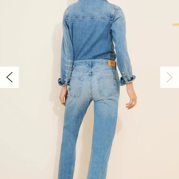 Edwin Blue Straight Leg Jeans - Picture 2 of 4